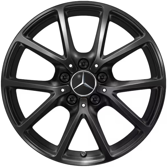17 Zoll Felgen Satz CLA C174 10-Speichen schwarz Original Mercedes-Benz