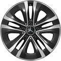 17 Zoll Felgen Satz GLA H247 5-Speichen Aero schwarz glanzgedreht Original Mercedes-Benz
