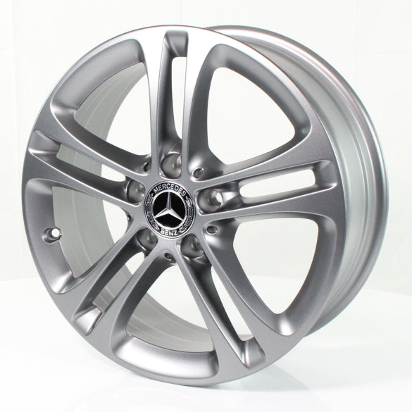 17 Zoll Felgen Satz GLB X247 5-Doppel-Speichen himalaya matt glanzgedreht Mercedes-Benz