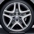 18 Zoll Felgensatz SLC R172 5-Doppelspeichen palladium silber Original Mercedes-Benz