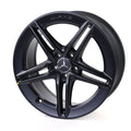 19 Zoll AMG Felgen Satz CLA 45 118 5-Doppelspeichen schwarz matt Original Mercedes-AMG