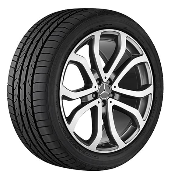 19 Zoll Felgen Satz 5-Doppelspeichen GLE W166 Himalaya grau Original Mercedes-Benz