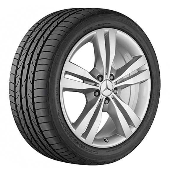 19 Zoll Felgen Satz 5-Doppelspeichen GLE W166 titansilber Original Mercedes-Benz