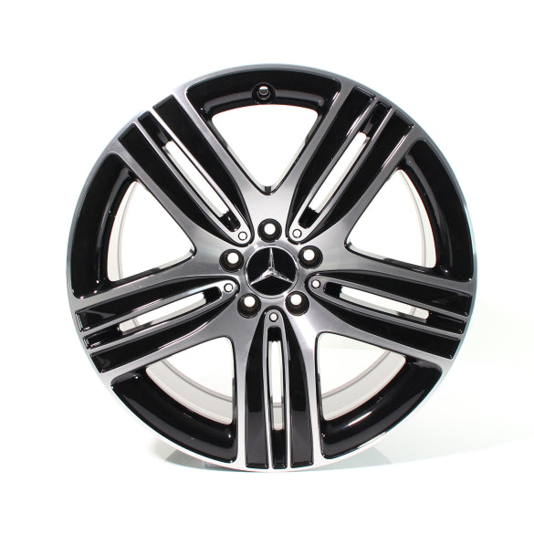 20 Zoll Felgen Satz EQC N293 5-Speichen-Rad schwarz Original Mercedes-Benz