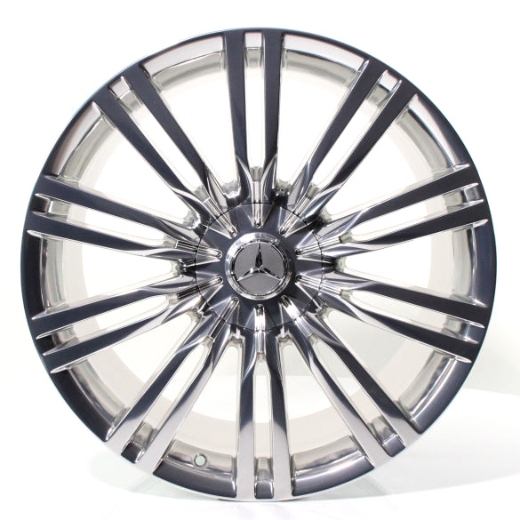 20 Zoll Schmiedefelgen Satz S-Klasse W223/V223 10-Doppel-Speichen silber Mercedes-Benz mit Code 216