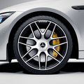 21 Zoll Schmiedefelgen Satz AMG GT X290 Original Mercedes-AMG Kreuzspeiche glanzgedreht schwarz matt