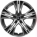 22 Zoll Felgen Satz EQS SUV X296 schwarz 5-Doppelspeichen Original Mercedes-Benz