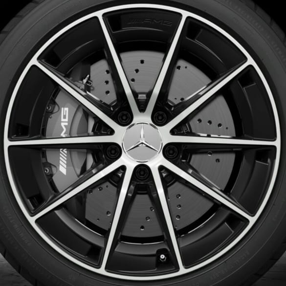 A35 AMG 18 Zoll Felgen A-Klasse V177 10-Speichen schwarz glanzgedreht