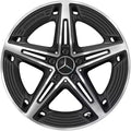 A35 AMG 19 Zoll Felgen A-Klasse V177 5-Doppelspeichen schwarz glanzgedreht