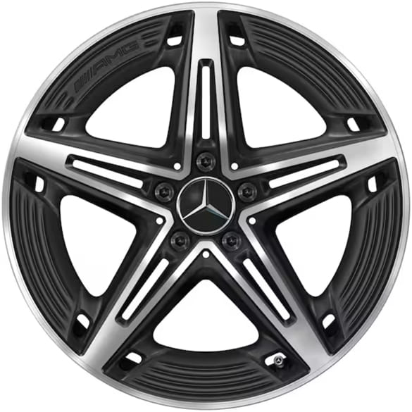 A35 AMG 19 Zoll Felgen A-Klasse W177 5-Doppelspeichen schwarz glanzgedreht