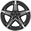 A45 AMG 19 Zoll Felgen A-Klasse W177 5-Speichen Schwarz Matt Original Mercedes-AMG