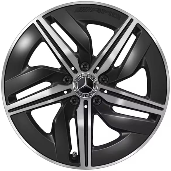 AMG 18 Zoll Felgen CLA C174 5-Speichen schwarz glanzgedreht