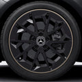 AMG 19 Zoll Felgen CLA C174 5-Doppelspeichen schwarz matt techgold