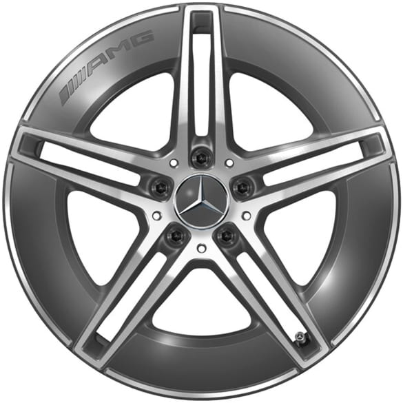 AMG 19 Zoll Felgen E-Klasse S214 T-Modell grau 5-Doppel-Speichen Original Mercedes-AMG