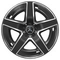 AMG 19 Zoll Felgen Satz GLC Coupé Hybrid C254 schwarz 5-Speichen Original Mercedes-AMG