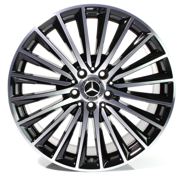 AMG 19 Zoll Felgensatz C-Klasse W206 Limousine Hybrid Vielspeichen-Rad schwarz glanzgedreht