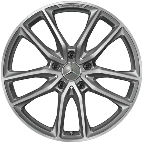 AMG 20 Zoll Felgen Satz G-Klasse W465 5-Doppelspeichen titangrau Original Mercedes