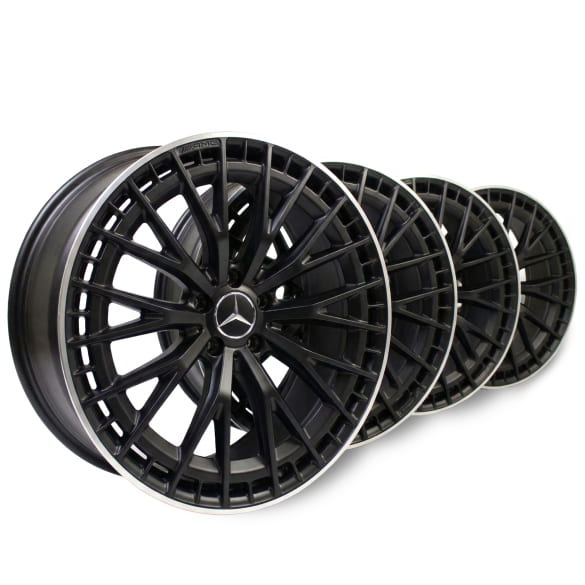 AMG 21 Zoll Felgen Satz Vielspeichen AMG EQE 43/53 schwarz matt Original Mercedes-AMG