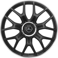 AMG 21 Zoll Schmiedefelgen GLC C254 Coupé Schwarz Matt Kreuzspeichen Original Mercedes-AMG