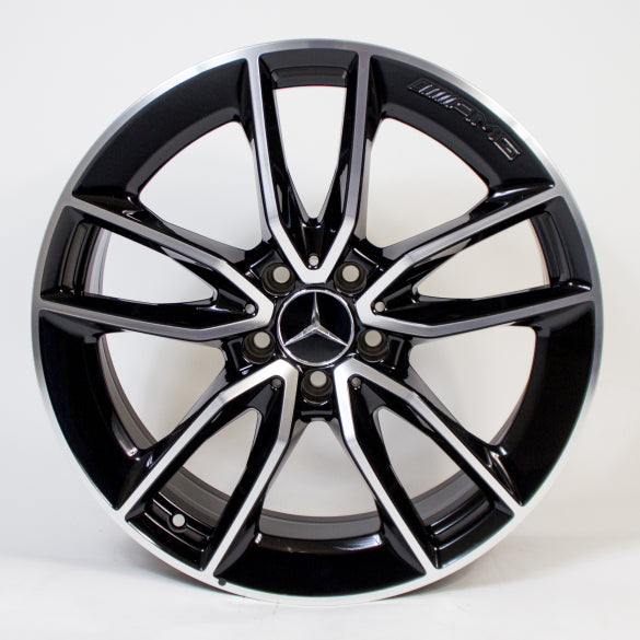 C43 AMG 19 Zoll Felgen Satz C-Klasse 205 5-Doppelspeichen schwarz Original Mercedes-Benz