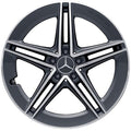 C63 AMG 19 Zoll Felgensatz W205 Limousine 5-Doppelspeichen tantalgrau Original Mercedes-AMG