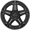 CLA 45 AMG 19 Zoll Felgen C118 X118 5-Doppelspeichen Schwarz Matt Original Mercedes-AMG