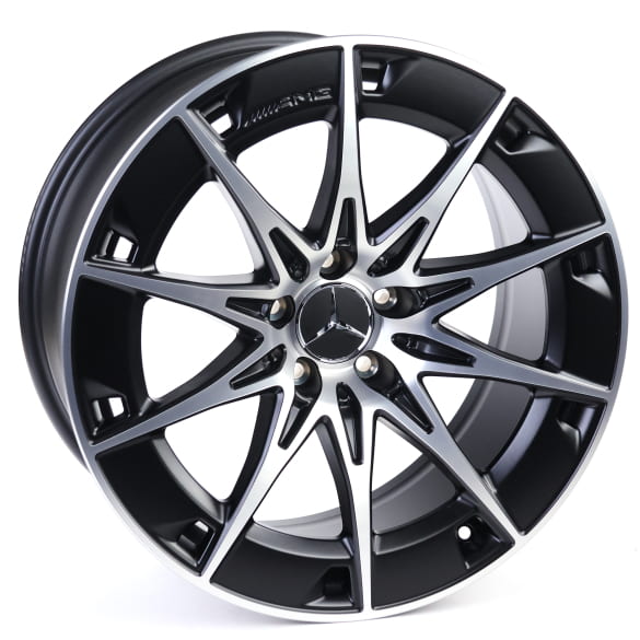 CLE 53 AMG 19 Zoll Felgen C236 A236 schwarz matt 10-Speichen Original Mercedes-AMG