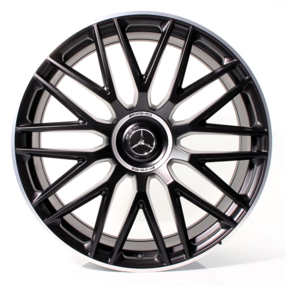 E 53 AMG 21 Zoll Schmiedefelgen Satz E-Klasse W214 S214 Kreuzspeichen schwarz Original Mercedes-AMG