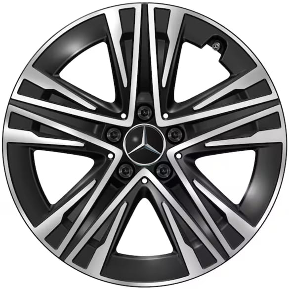 Felgen CLA EQ Shooting Brake X174 18 Zoll 5-W-Speichen schwarz Original Mercedes-Benz
