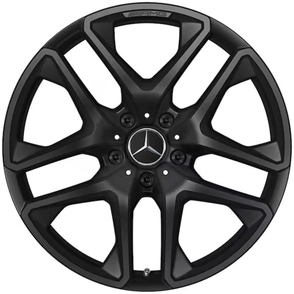 G63 AMG 21 Zoll Felgen Satz G-Klasse W465 5-Doppelspeichen schwarz matt Original Mercedes
