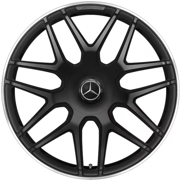 G63 AMG 22 Zoll Schmiede-Felgen Satz G-Klasse W465 Kreuzspeichen schwarz Original Mercedes-Benz