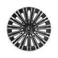 20 Zoll Felgen Satz Vielspeichen EQE V295 schwarz glanzgedreht Original Mercedes-Benz
