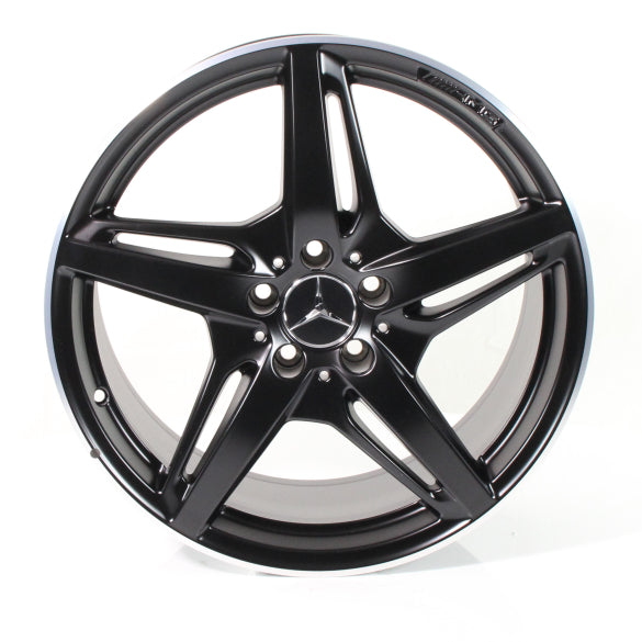 Original AMG 5-Doppelspeichen Felgen Satz 19/20 Zoll GT C190 schwarz
