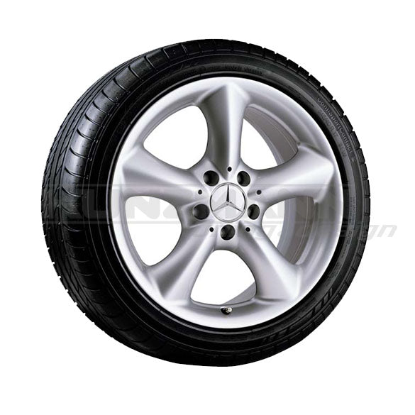 Mercedes Alufelgen Adharaz 7,5 x 17 Zoll ET36 sterlingsilber