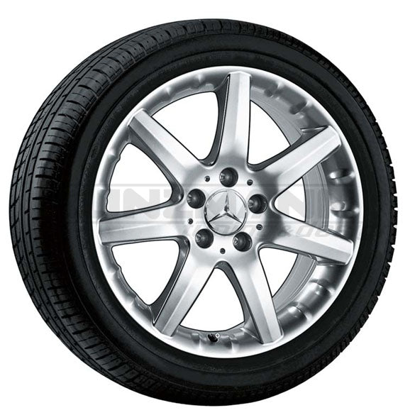Mercedes Alufelgen Alshain 7,5 x 17 Zoll ET37 sterlingsilber