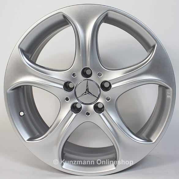 Mercedes-Benz 18 Zoll Felgensatz C-Klasse W205 5-Speichen-Rad vanadium silber