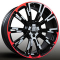 Brabus Monoblock R 19 Zoll Felgen Satz C-Klasse W205 Sonderedition Red/Black