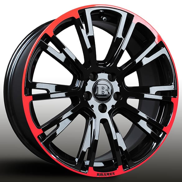 Brabus Monoblock R 19 Zoll Felgen Satz C-Klasse W205 Sonderedition Red/Black