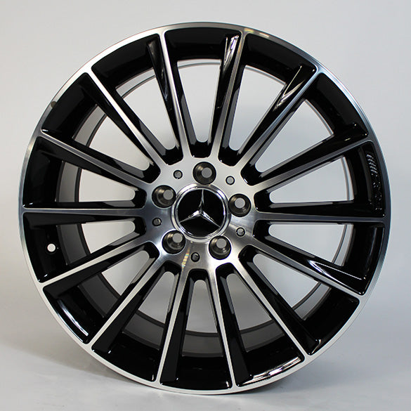 AMG 19 Zoll Felgen Satz C-Klasse W205 Vielspeichen Original Mercedes-Benz schwarz