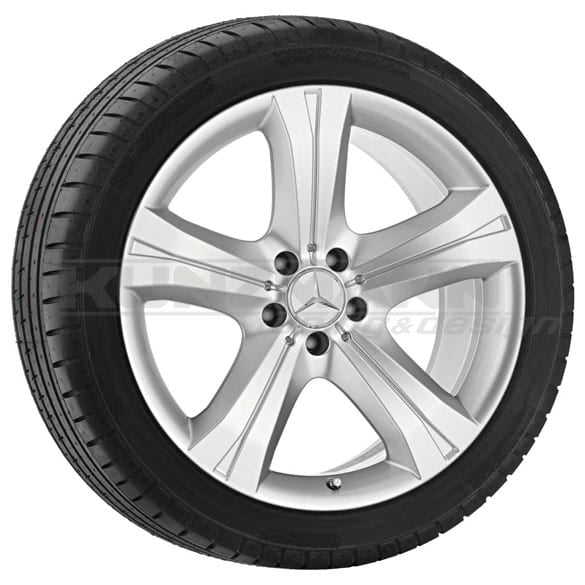 Mercedes Alufelgen Zubenesli 8,5 x 19 Zoll ET25 sterlingsilber