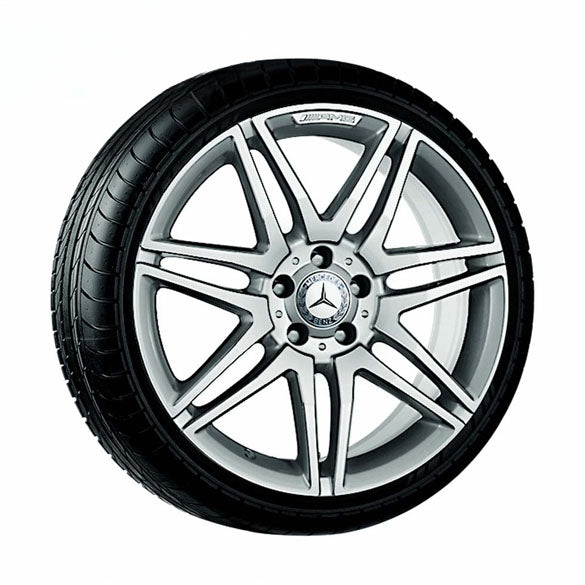 AMG 7-Doppelspeichen-Alufelgen silber 9,5J x 19 ET48