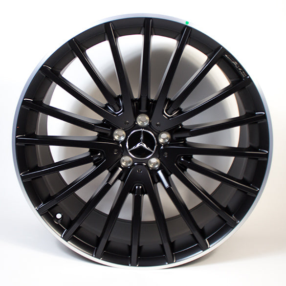 AMG 22 Zoll Felgen Satz GLS X166 schwarz matt / polierter Rand Original Mercedes-Benz