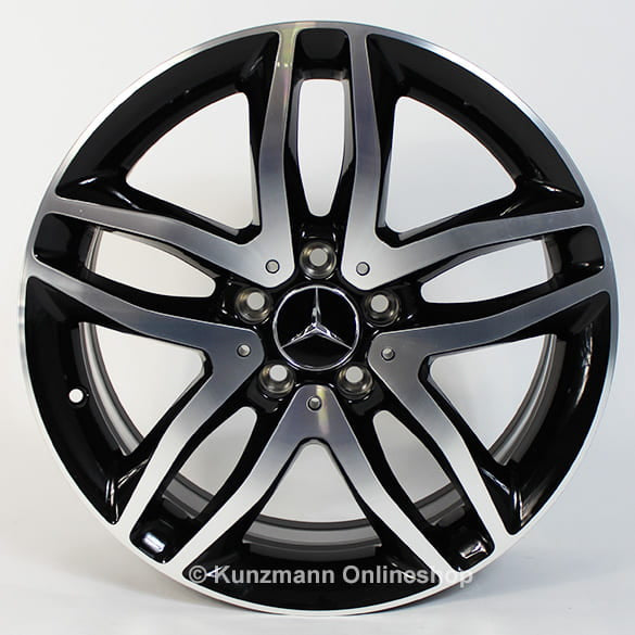 18 Zoll Felgen Satz GLA X156 schwarz / glanzgedreht Original Mercedes-Benz