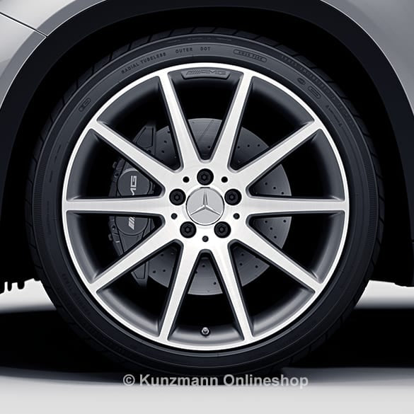 AMG 20 Zoll Felgen Satz GLA X156 titangrau glanzgedreht Original Mercedes-Benz
