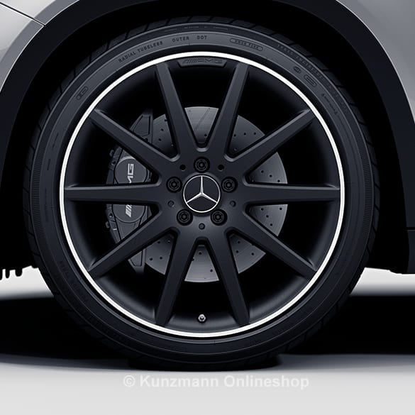AMG 20 Zoll Felgen Satz GLA X156 glanzgedreht schwarz matt Original Mercedes-Benz