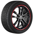 19 Zoll Felgen Satz GLA X156 schwarz matt / Felgenhorn rot Original Mercedes-Benz