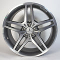 AMG 21 Zoll Felgen Satz 5 Doppel-Speichen M-Klasse GLE W166 Titangrau glanzgedreht