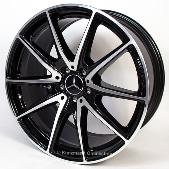 AMG Felgen Satz 20 Zoll 5-Doppelspeichen schwarz S-Klasse W222 Original Mercedes-Benz