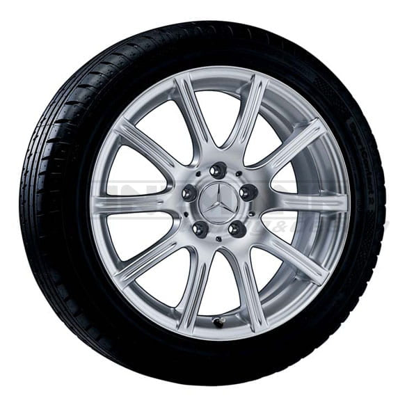 Mercedes Alufelgen Algedi 7,5 x 17 Zoll ET36 sterlingsilber