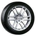 Mercedes Alufelgen 6-Doppel-Speichen-Felge 7,5 x 18 Zoll ET36 titansilber